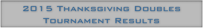 2015 Thanksgiving Doubles Tournament Results