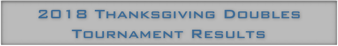 2018 Thanksgiving Doubles Tournament Results