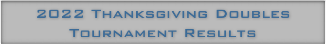 2022 Thanksgiving Doubles Tournament Results